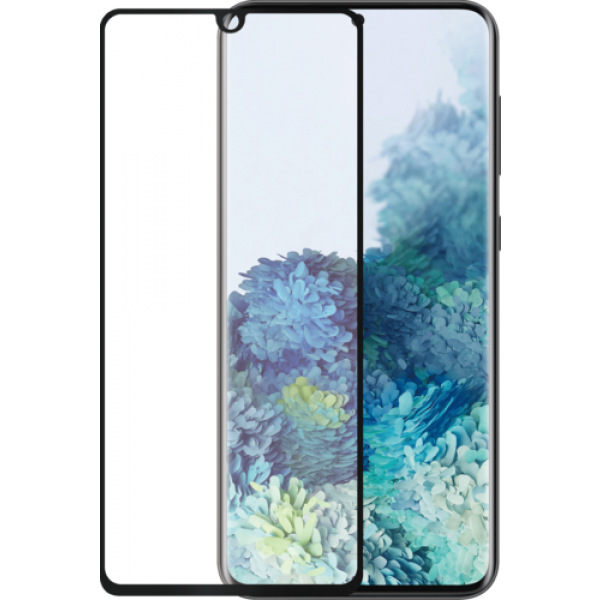 Azuri Curved Tempered Glass RINOX ARMOR - zwart frame - Samsung Galaxy S20 Plus image