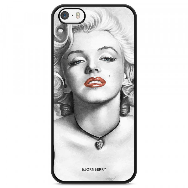 Crystal Case iPhone 5S(E) Marilyn Monroe TPU Case Black image