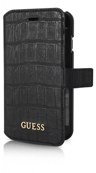 Guess Galaxy S5 Croco Bookcase Zwart image
