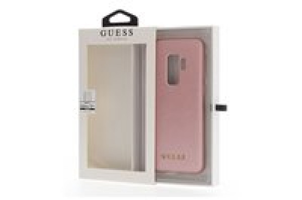 Guess Silicon Back Cover Iridescent For Galaxy S9 Plus - Rose Gold image