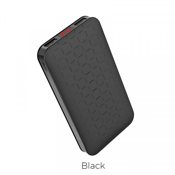 Hoco Power bank «J29A Cool square» 10000 mAh dual USB output Black image