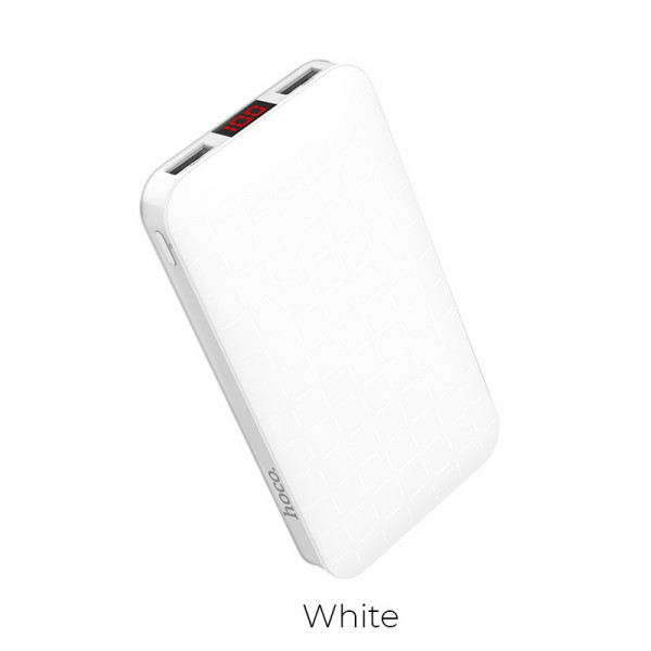 Hoco Power bank «J29A Cool square» 10000 mAh dual USB output White image