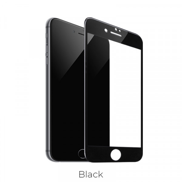 Hoco Shatterproof edges full screen HD glass for iPhone7 Plus/8 Plus(A1) black image