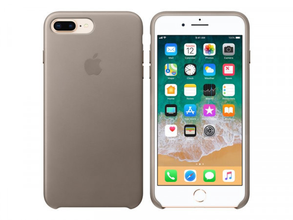 iPhone 8 Plus/7 Plus Leather Case Taupe image