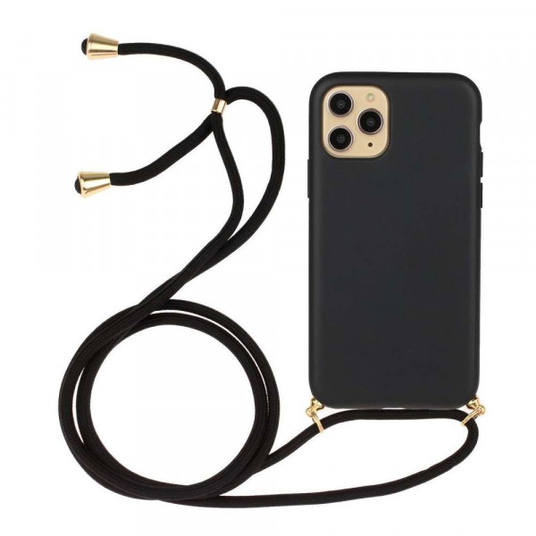 Just in Case Apple iPhone 12/12 Pro Soft TPU Case with Strap - Black image