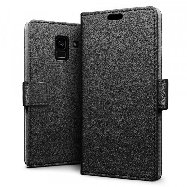 Just in Case Samsung Galaxy A8 2018 Wallet Case (Black) image