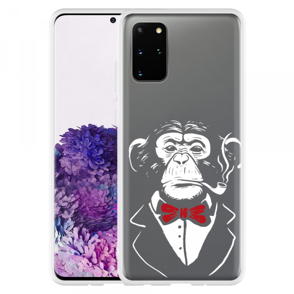 Just in Case Samsung Galaxy S20 Plus Hoesje Chimp Smoking image