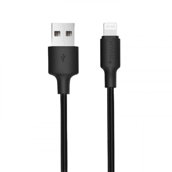 NOVANL SpeedCharge USB A to 8 Pin Cable 12W (1M) Black image