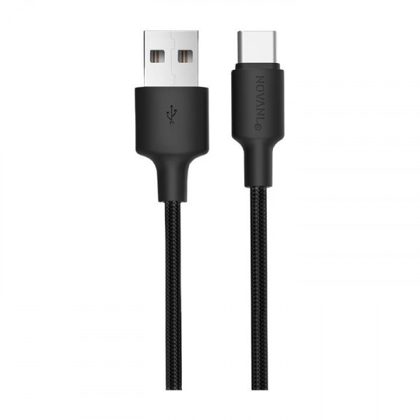 NOVANL SpeedCharge USB A to USB-C Cable 12W (1M) Black image