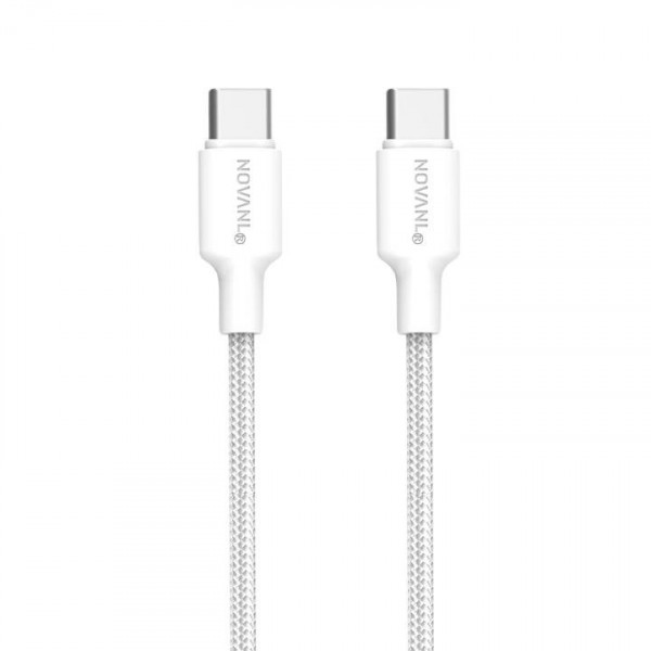 NOVANL SpeedCharge USB C to USB C Cable 60W (1M) White image