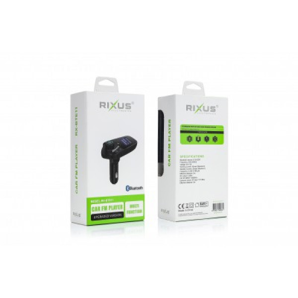Rixus Bluetooth Car FM Player RX-BTE11 image