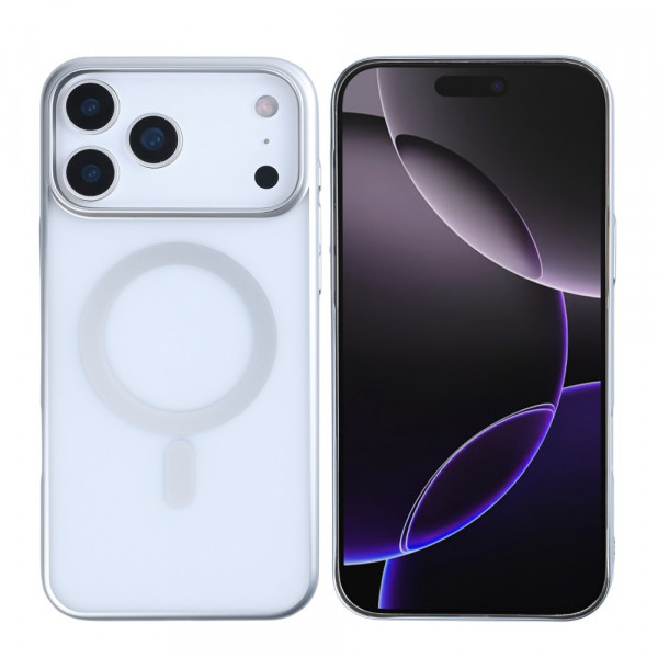 Rixus Instinct Mag Case For iPhone 17 Pro Silver image