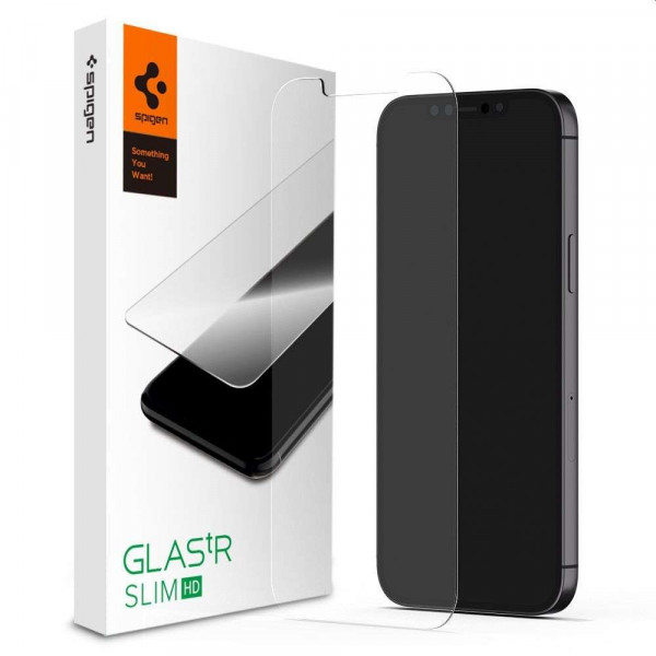 Spigen Glas tR Slim Apple iPhone 12 Pro Max Tempered Glass - AGL01467 image