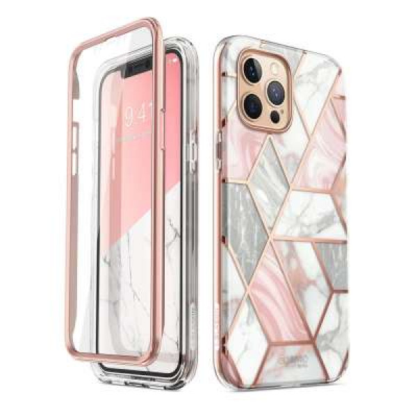 Supcase Apple iPhone 12 Pro Max Cosmo Case (Marble Pink) image