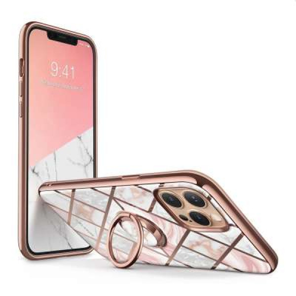 Supcase Apple iPhone 12 Pro Max Cosmo Snap Case (Marble Pink) image