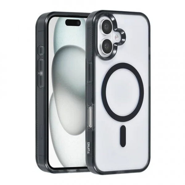 TUNIQ iPhone 16 Back cover case - Magsafe silicone - Black image