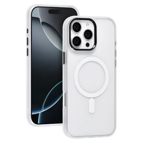 TUNIQ iPhone 16 Pro Max Backcover hoesje - Magsafe - Silicone - Wit image