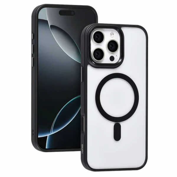 TUNIQ iPhone 16 Pro Max Backcover hoesje - Magsafe - Silicone - Zwart image