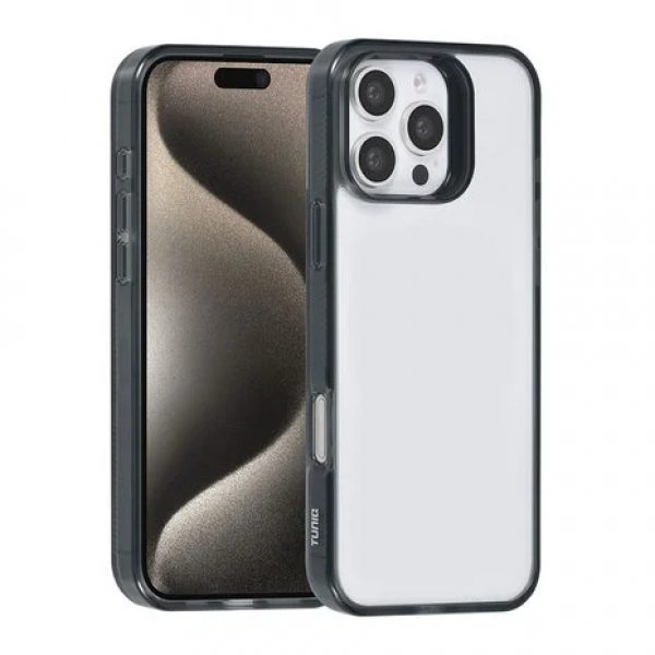 TUNIQ iPhone 16 Pro Max Backcover hoesje Silicone - Zwart image