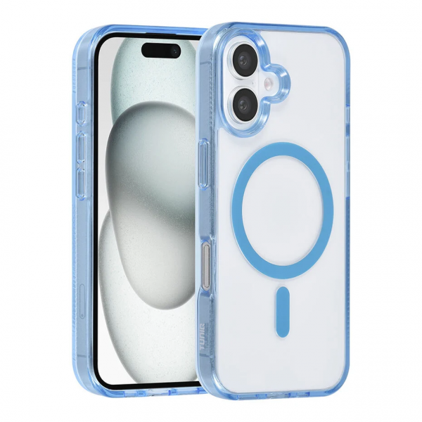 TUNIQ iPhone 16 Back cover case - Magsafe - Silicone - Blue image