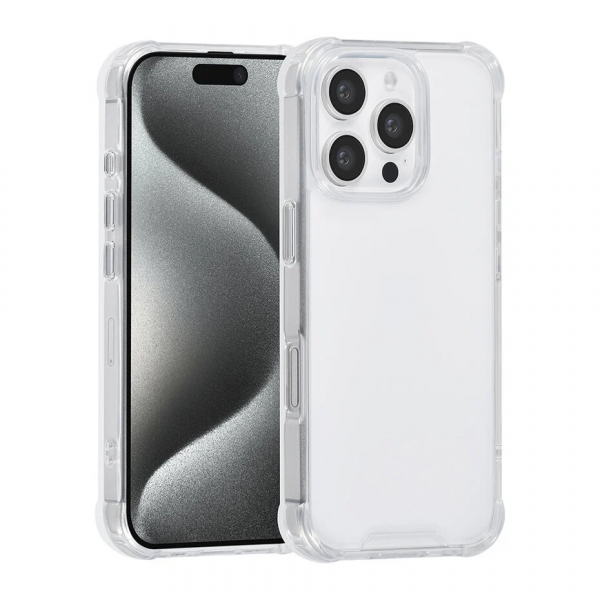 TUNIQ iPhone 16 Pro Back cover case - Transparent - Antishock image