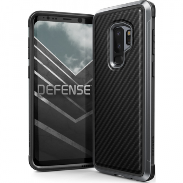 X-Doria Defense Lux cover - zwart carbon fiber - voor Samsung Galaxy S9+ image