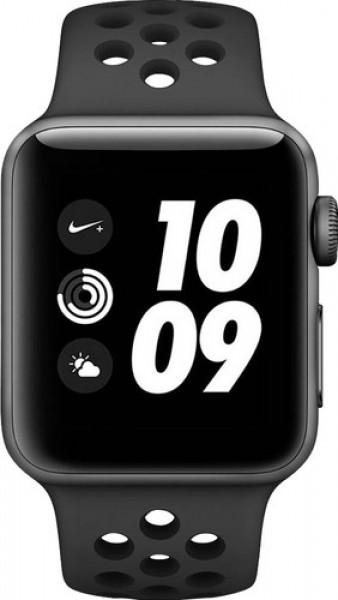 Apple Watch Series 3 Nike+ 38mm Space Grey Aluminium/Zwart image